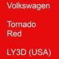 Preview: Volkswagen, Tornado Red, LY3D (USA).